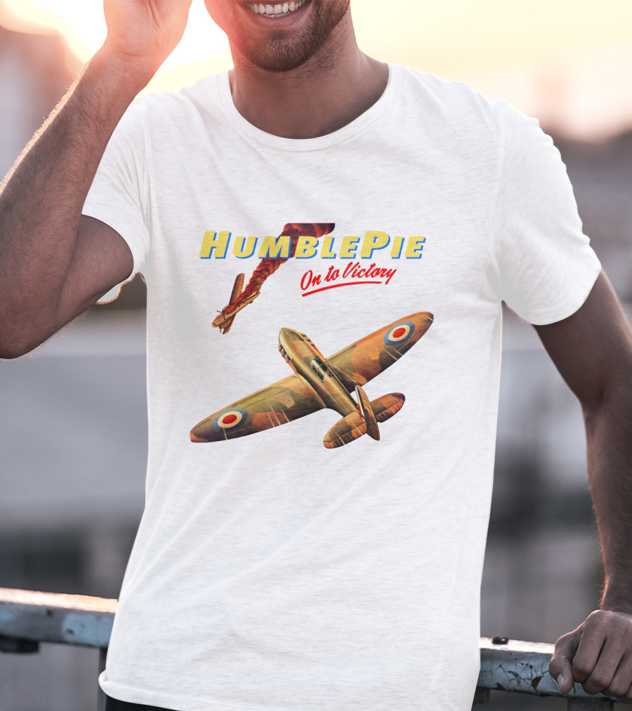 Humble Pie On To Victory Airplane Art Hbp-Ms T-Shirt