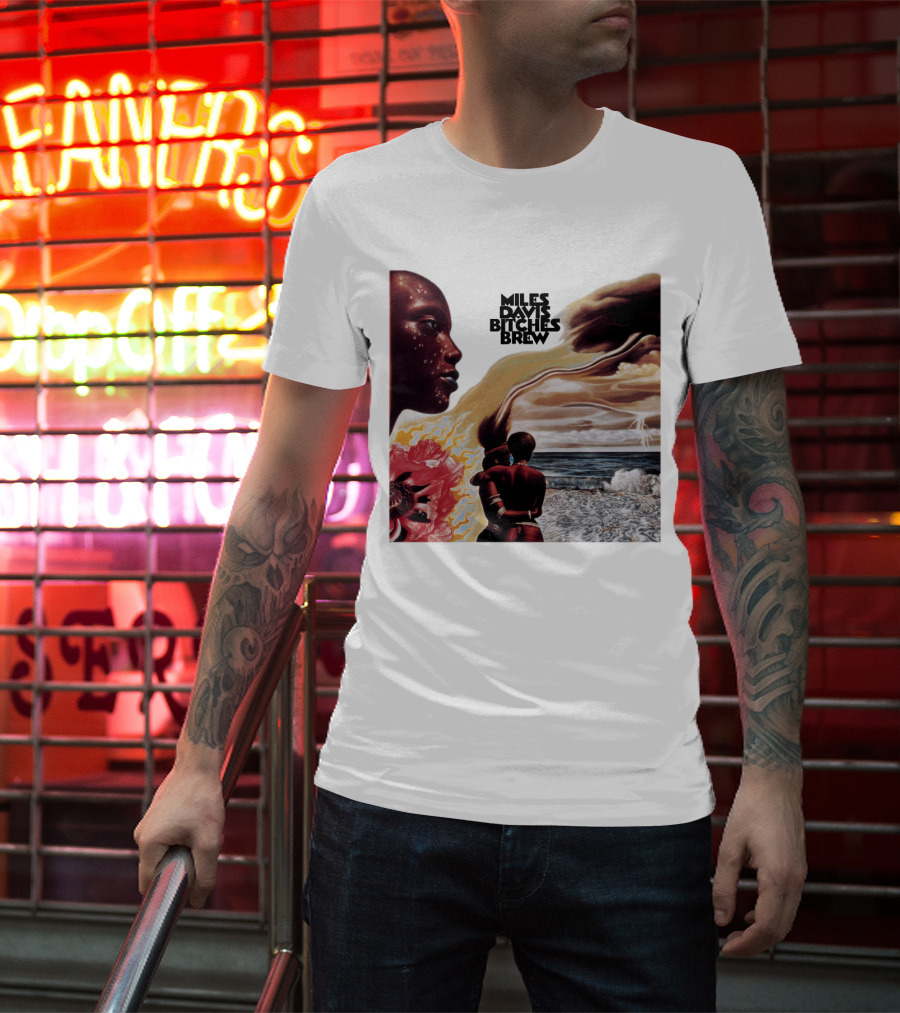 Miles Davis Bitches Brew Album Cover Art T-Shirt