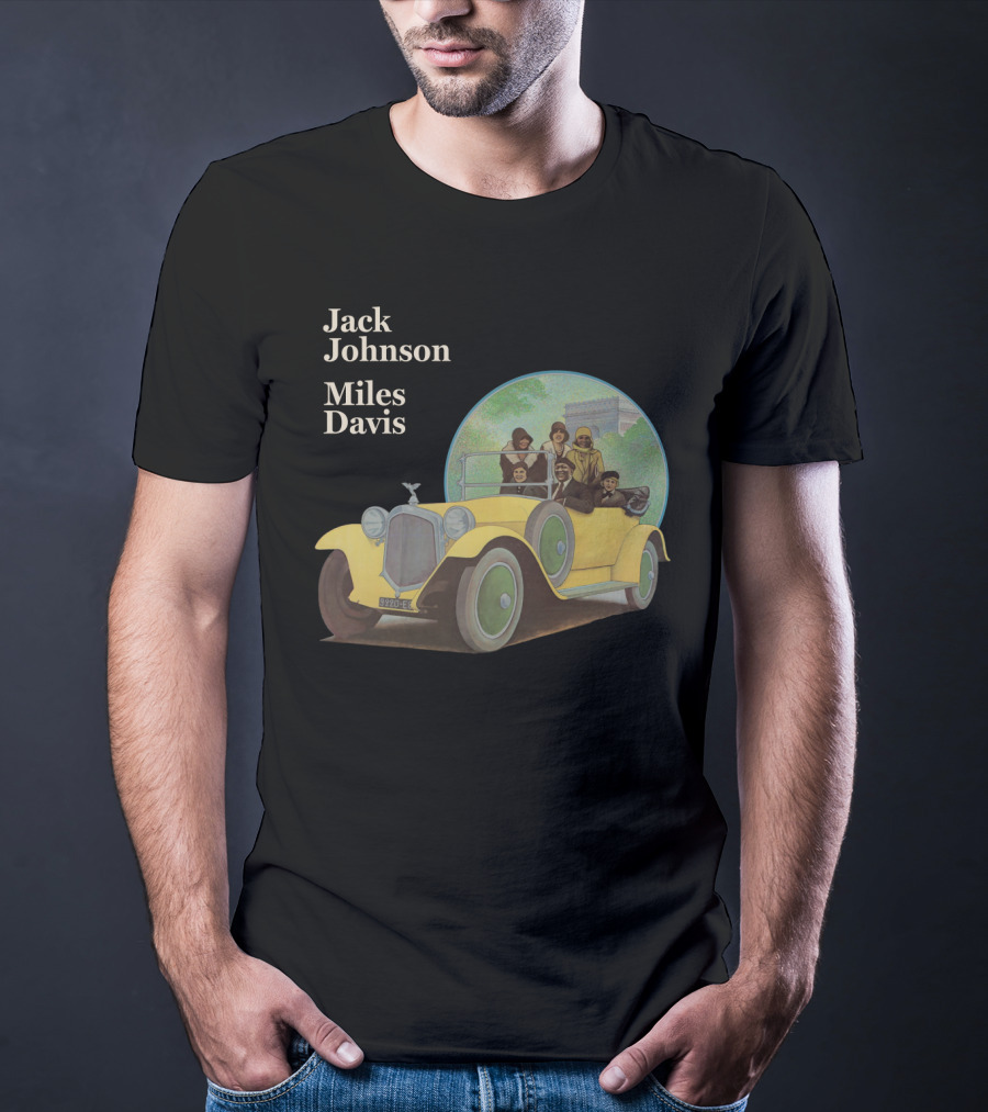 Jack Johnson Miles Davis Vintage Car Artwork T-Shirt