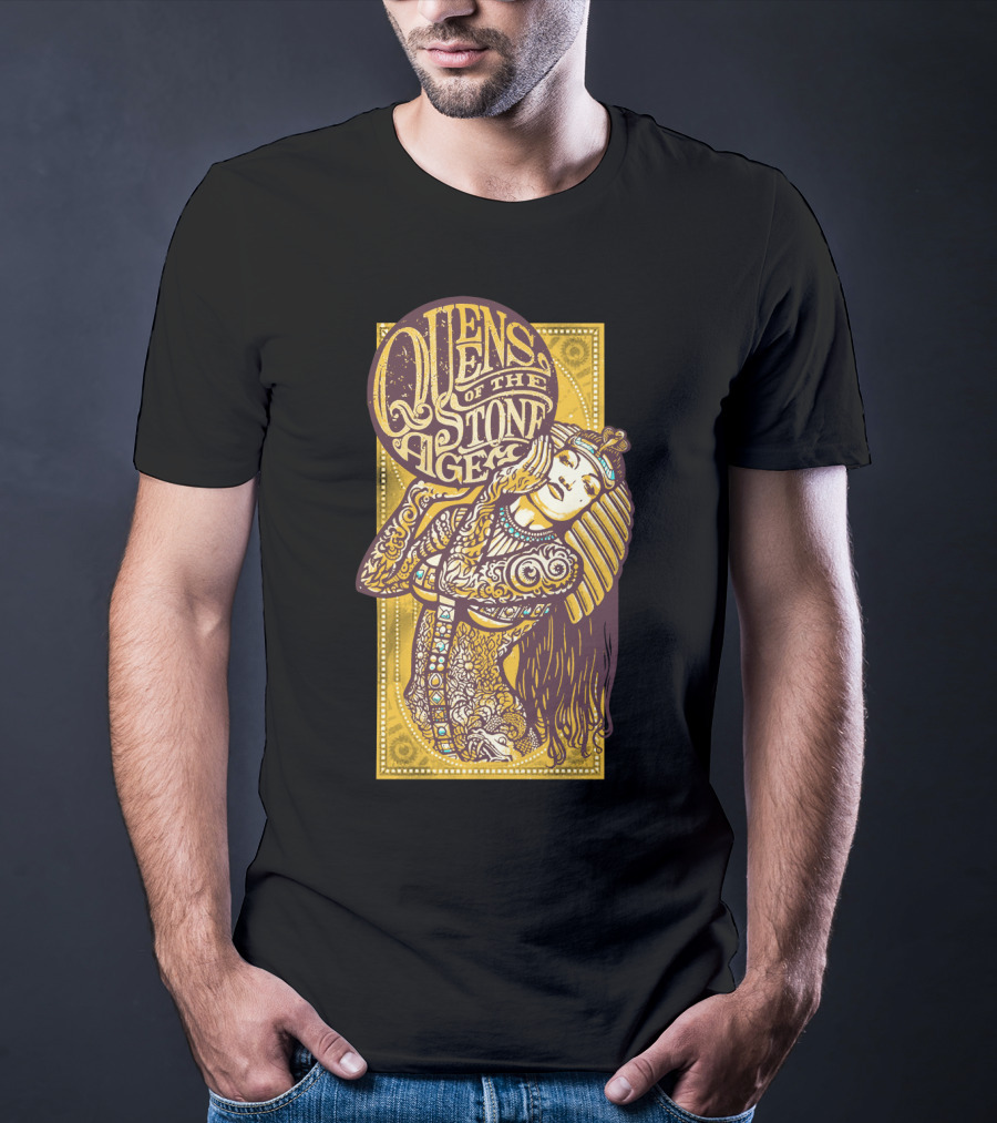 Queens Of The Stone Age Egyptian Tattoo Art T-Shirt