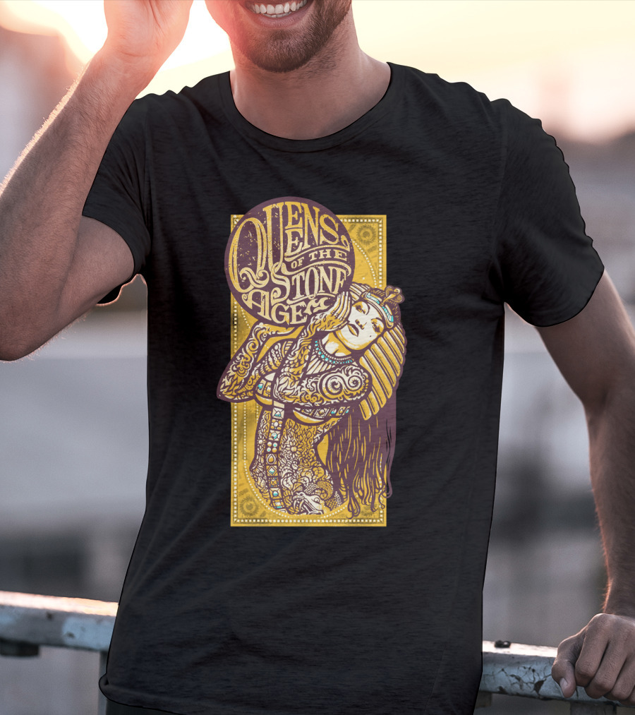 Queens Of The Stone Age Egyptian Tattoo Art T-Shirt