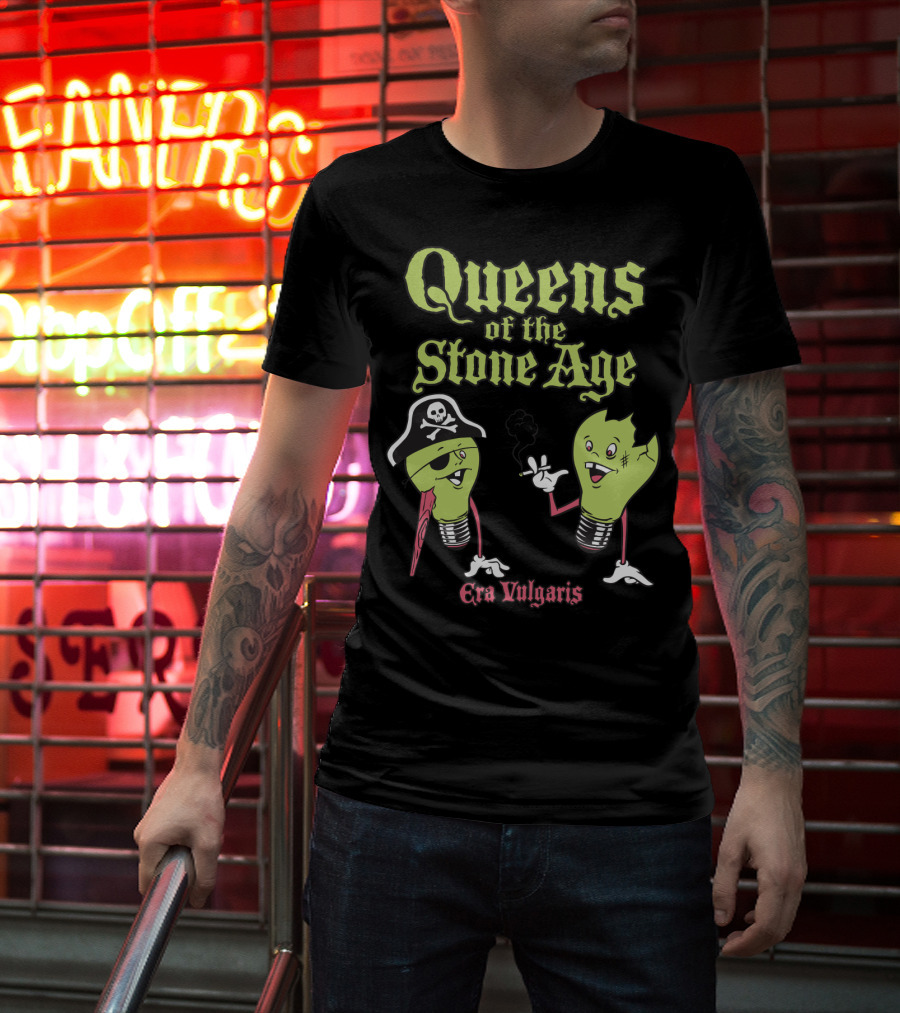 Queens Of The Stone Age Era Vulgaris Pirate Light Bulbs T-Shirt