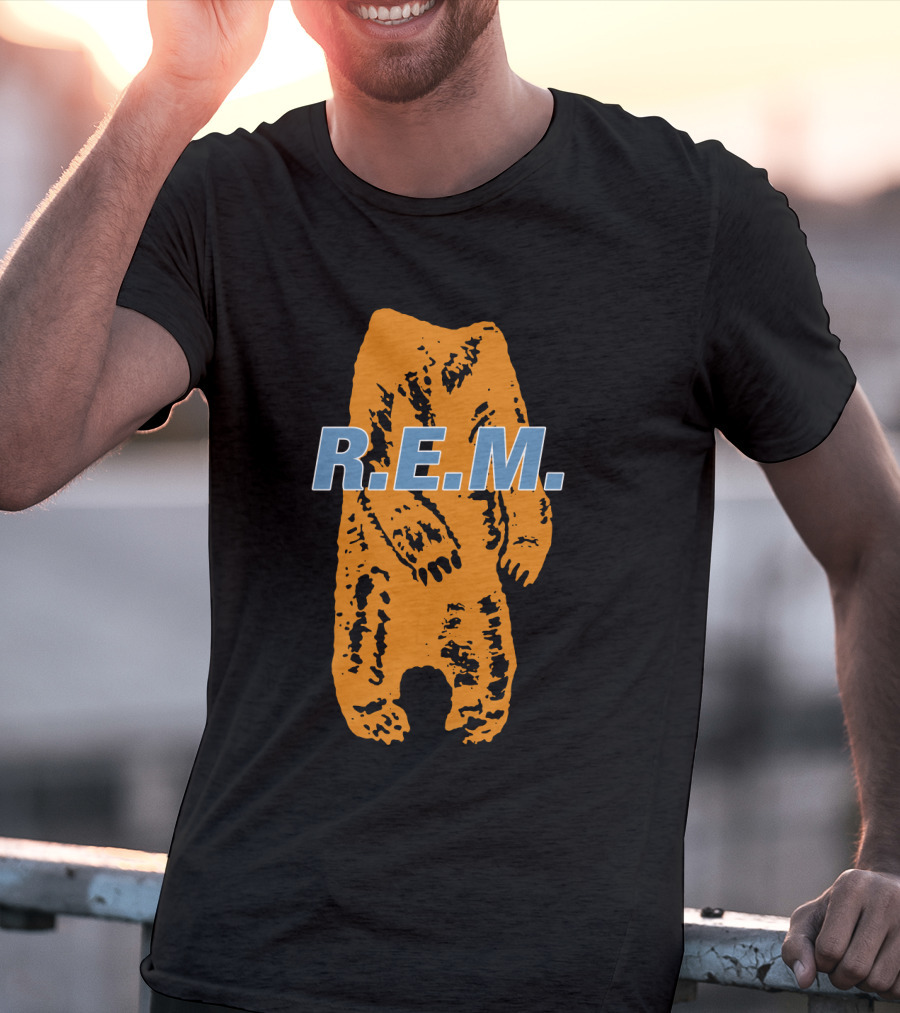R.e.m. Bear Orange Print T-Shirt