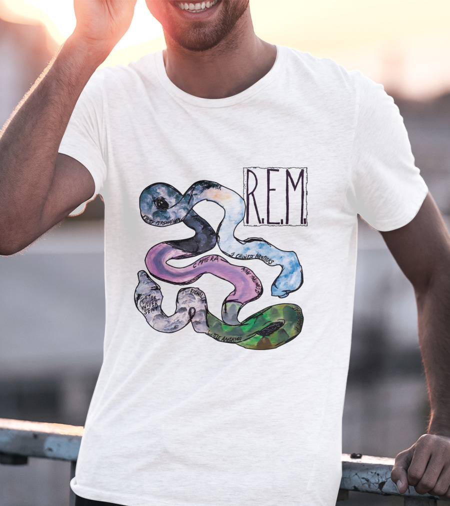 R.e.m. Album Artwork With Track Titles Elements T-Shirt
