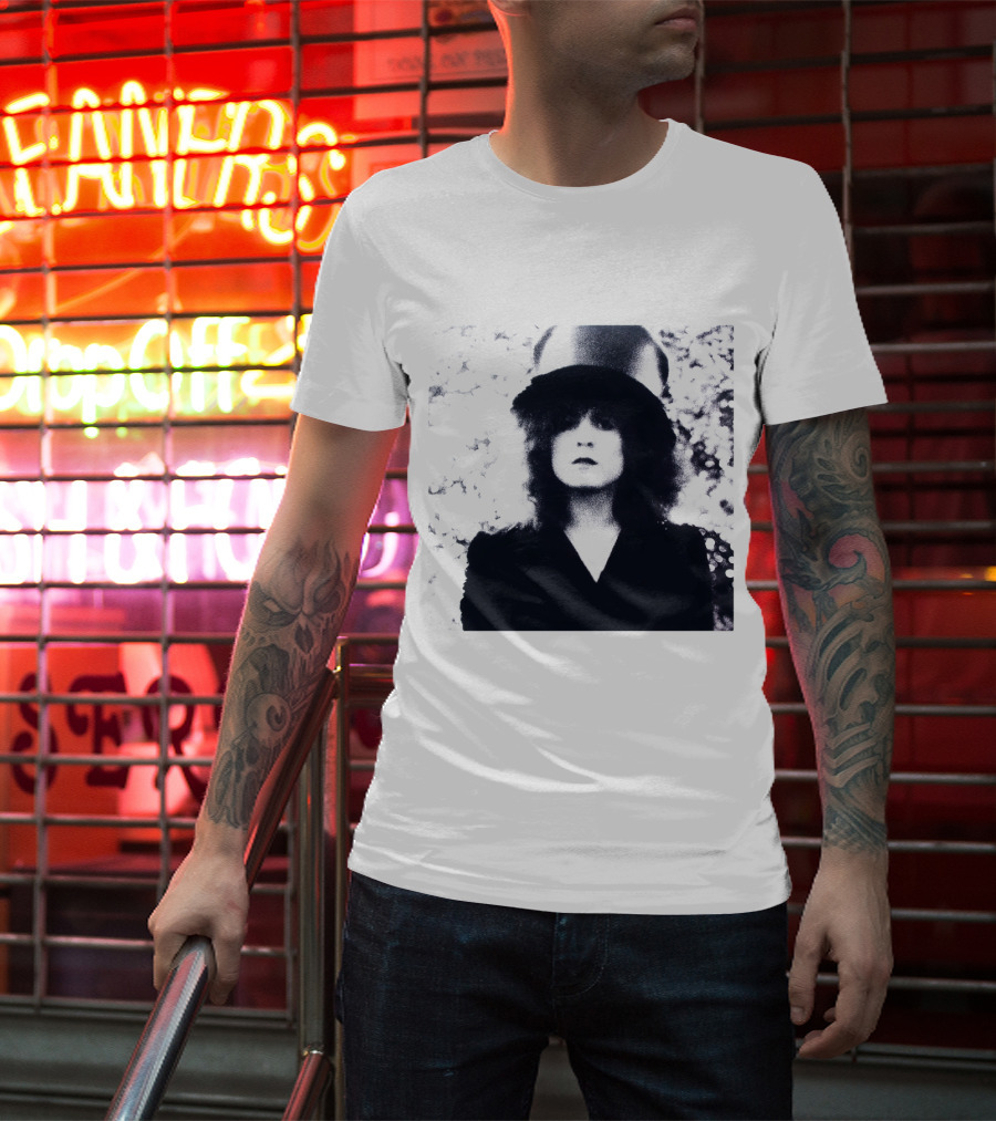 Marc Bolan Top Hat Monochrome Portrait Trx T-Shirt