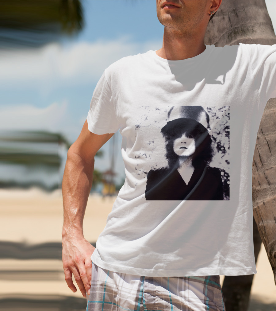 Marc Bolan Top Hat Monochrome Portrait Trx T-Shirt