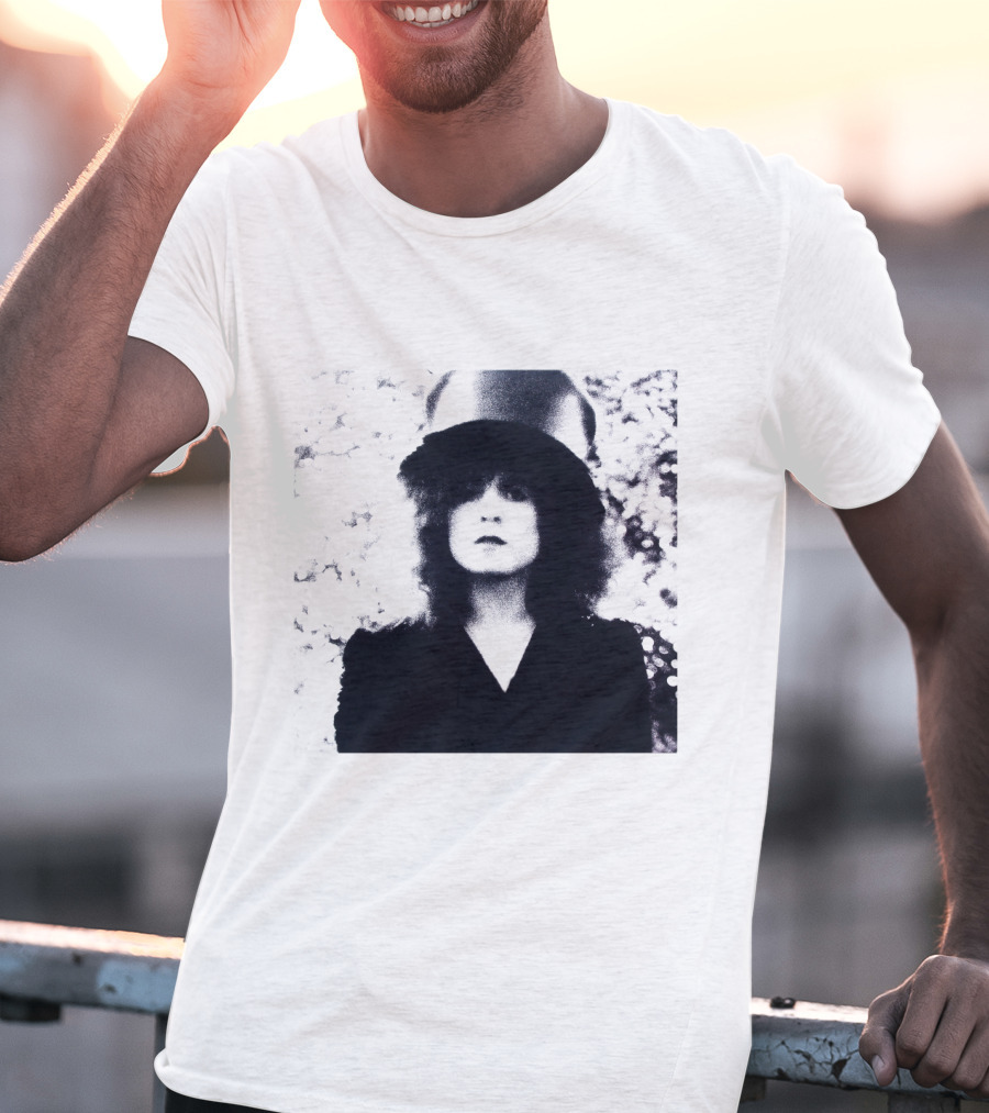 Marc Bolan Top Hat Monochrome Portrait Trx T-Shirt