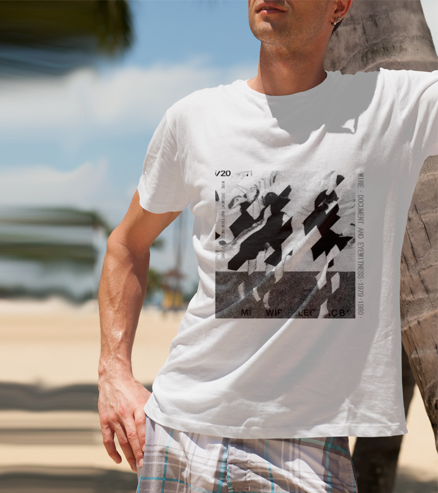 Wire Document And Eyewitness 1979 1980 V/20 M LE CB T-Shirt