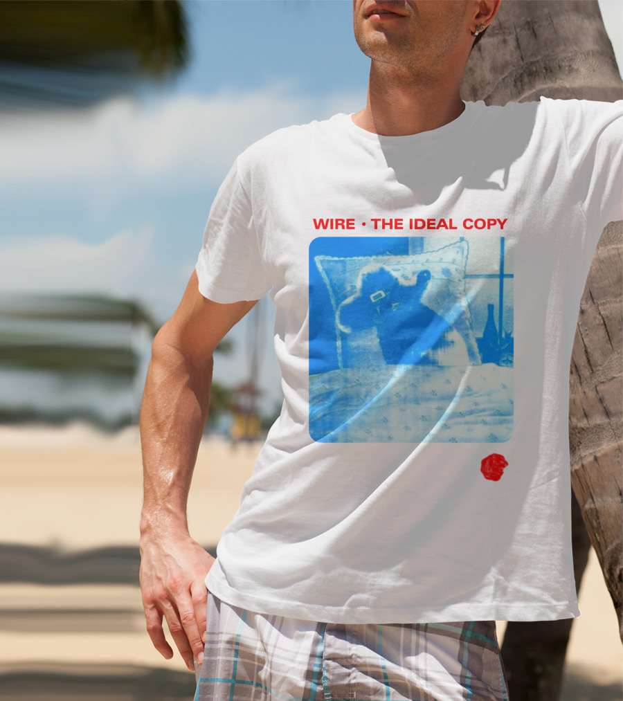Wire The Ideal Copy Blue Dog On Pillow T-Shirt