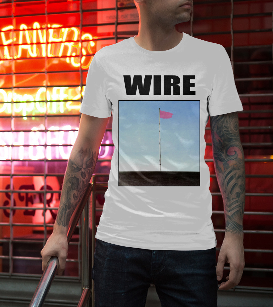 Wire Pink Flag Iconic Album Cover T-Shirt