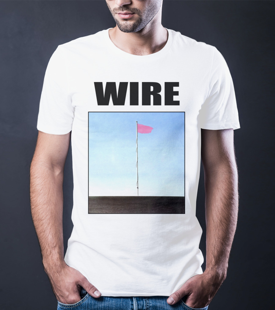 Wire Pink Flag Iconic Album Cover T-Shirt
