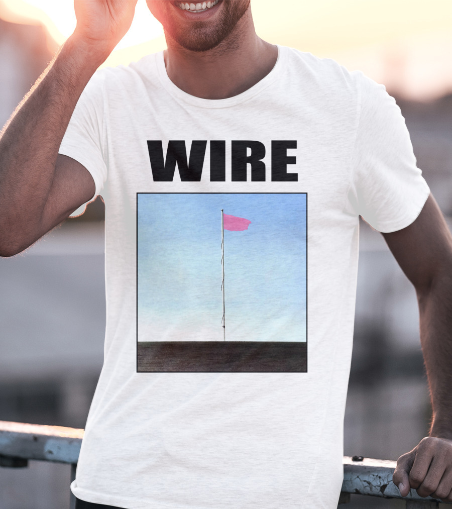 Wire Pink Flag Iconic Album Cover T-Shirt