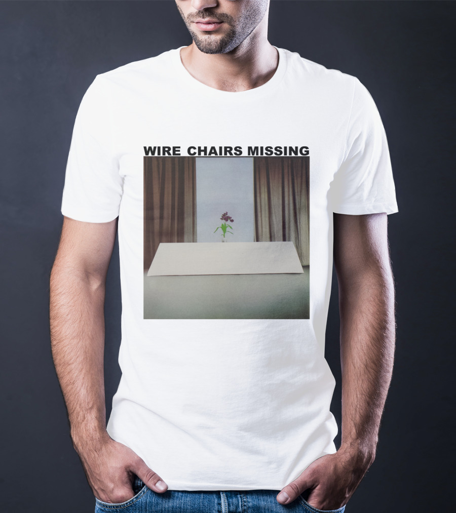 Wire Chairs Missing Orchid On Table Minimalist Room T-Shirt