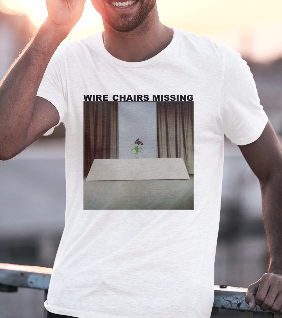 Wire Chairs Missing Orchid On Table Minimalist Room T-Shirt