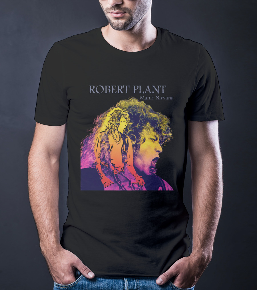 Robert Plant Manic Nirvana Retro Rock T-Shirt