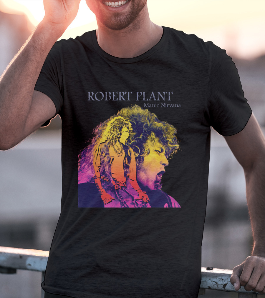 Robert Plant Manic Nirvana Retro Rock T-Shirt