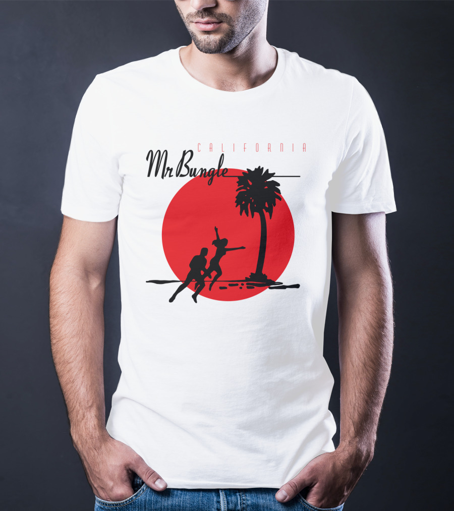 Mr Bungle California Palm Silhouette Red Sun T-Shirt