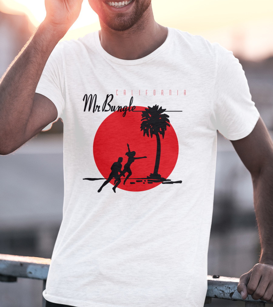 Mr Bungle California Palm Silhouette Red Sun T-Shirt
