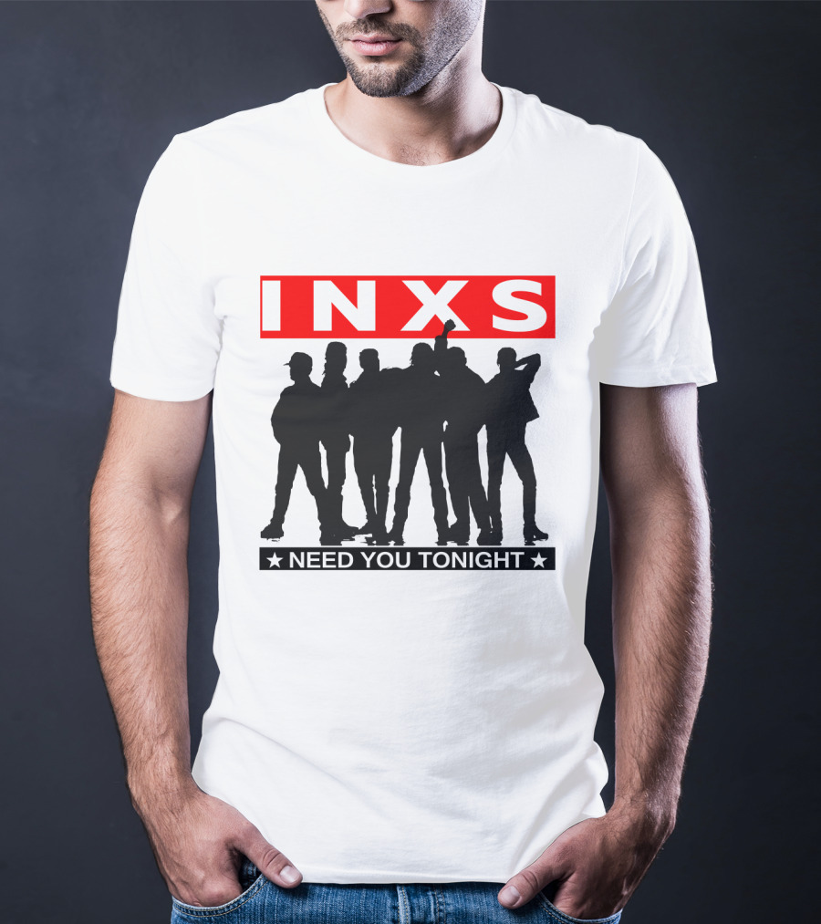 Inxs Need You Tonight Silhouette Band Members T-Shirt