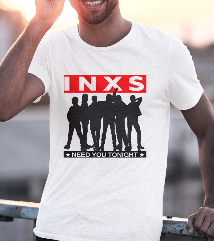 Inxs Need You Tonight Silhouette Band Members T-Shirt