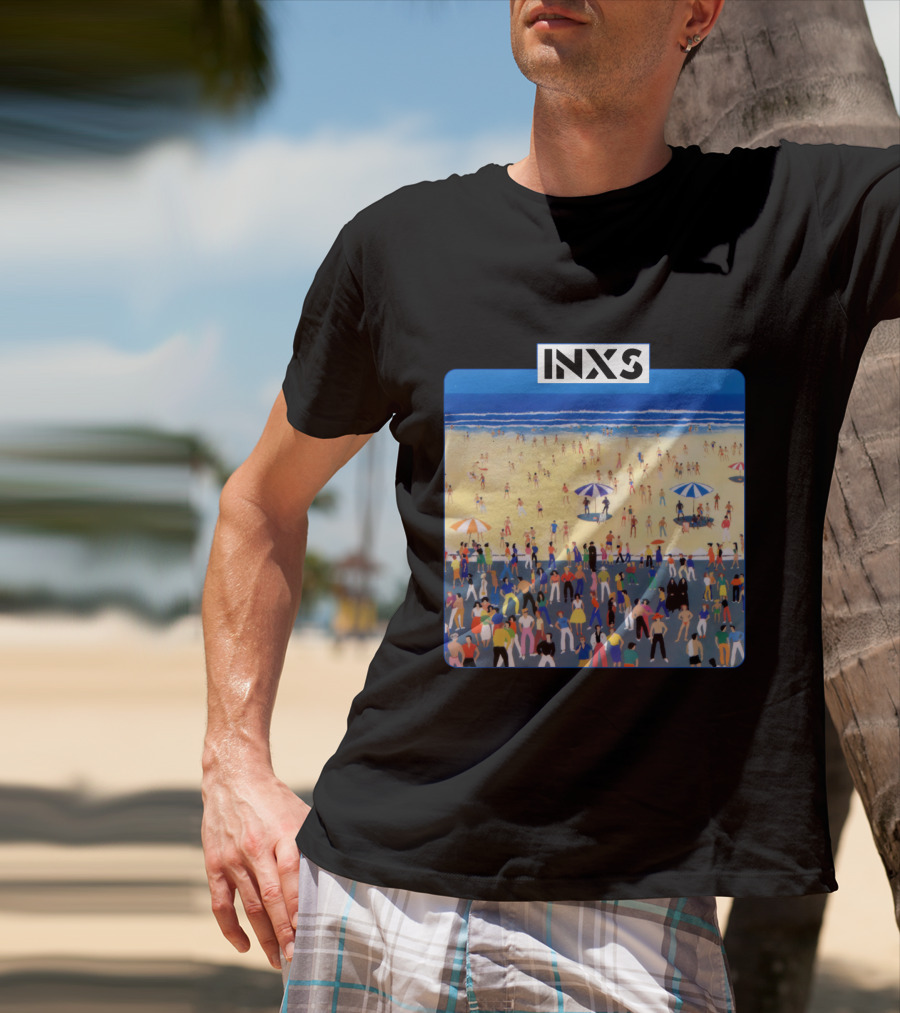 INXS Bondi Beach Crowd T-Shirt