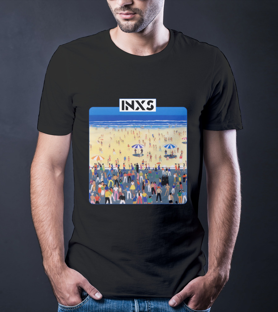 INXS Bondi Beach Crowd T-Shirt