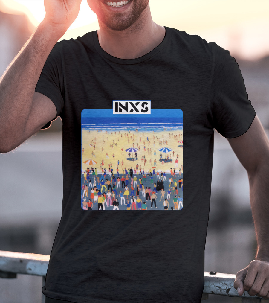 INXS Bondi Beach Crowd T-Shirt