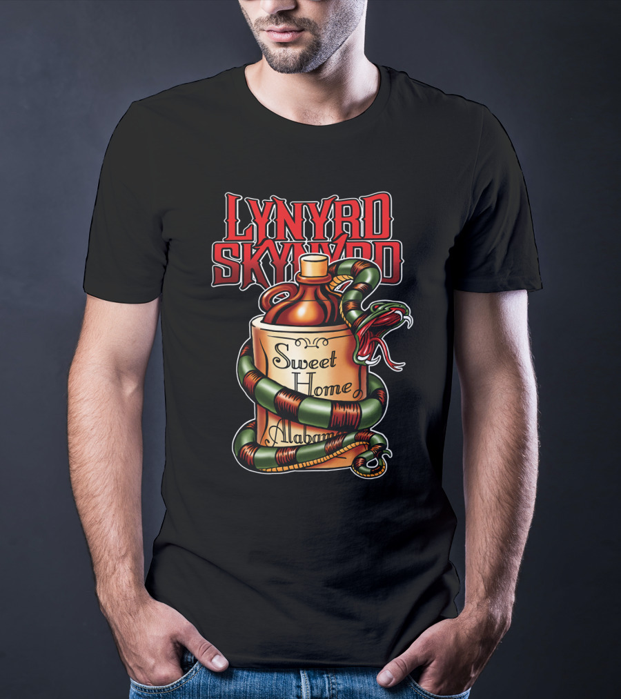 Lynyrd Skynyrd Sweet Home Alabama Decorative Snake Jug T-Shirt