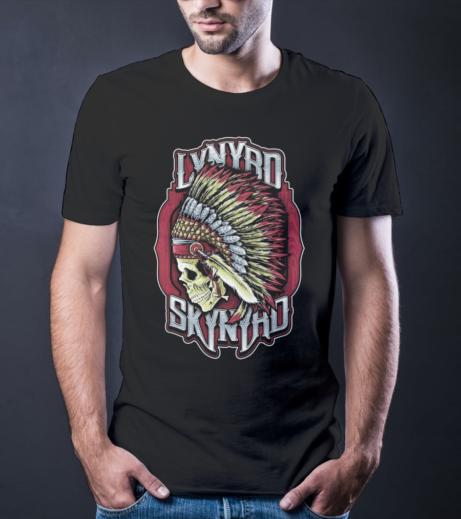 Lynyrd Skynyrd Indian Skull Headdress T-Shirt
