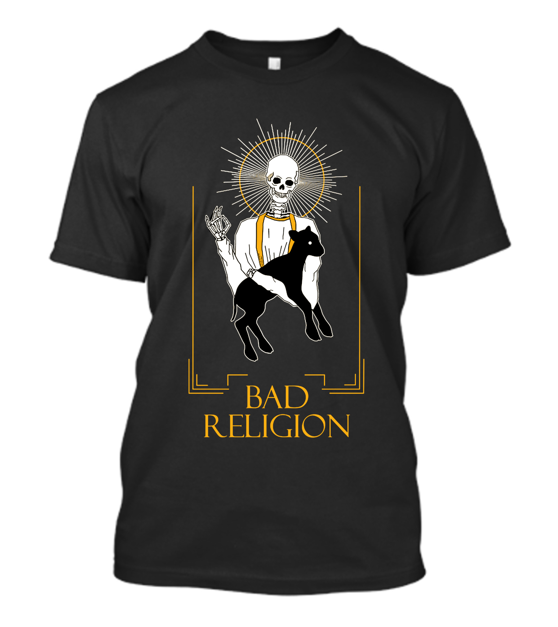 Bad Religion Skeleton With Halo And Lamb T-Shirt