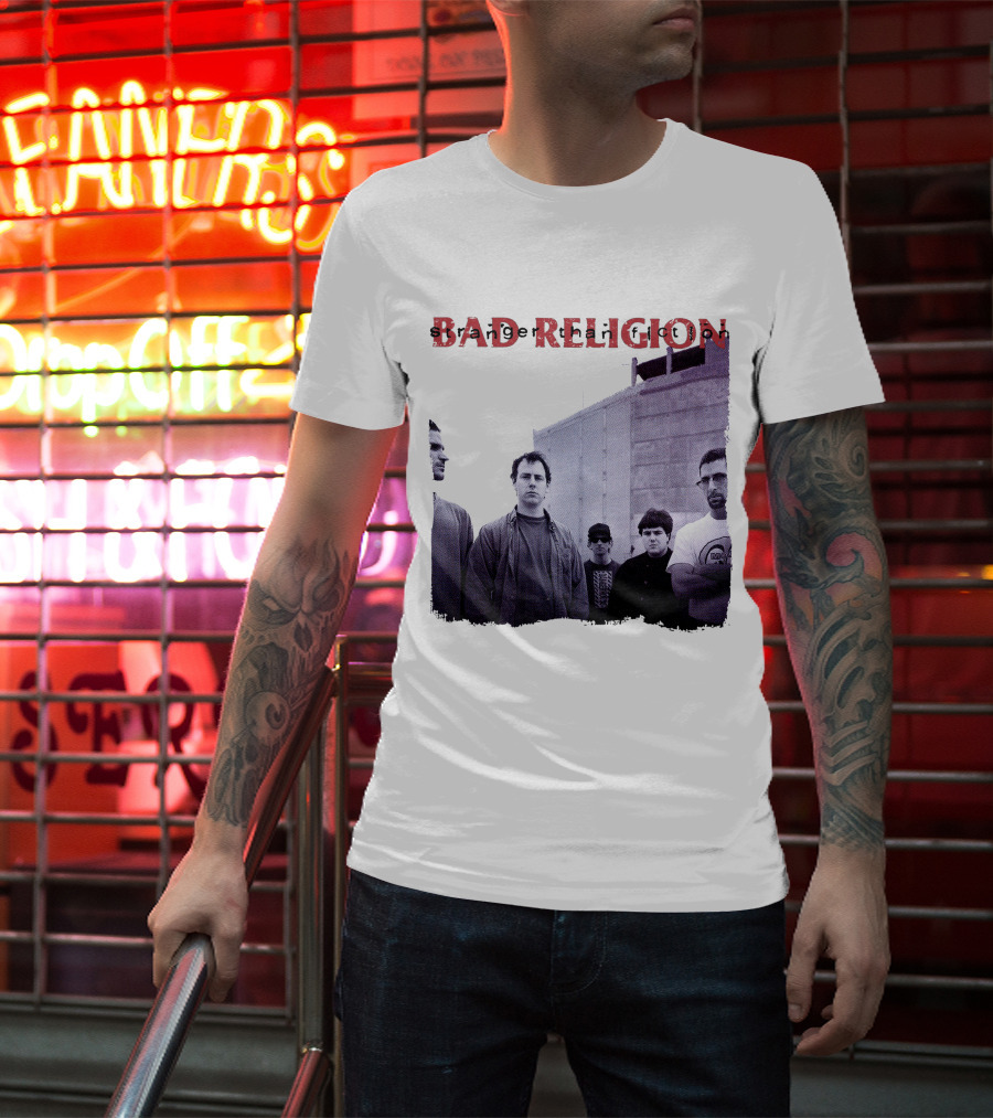 Bad Religion Band Photo На Тёмном Фоне T-Shirt