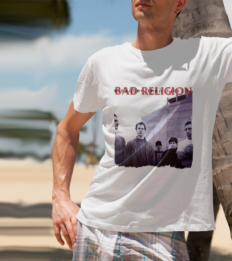 Bad Religion Band Photo На Тёмном Фоне T-Shirt
