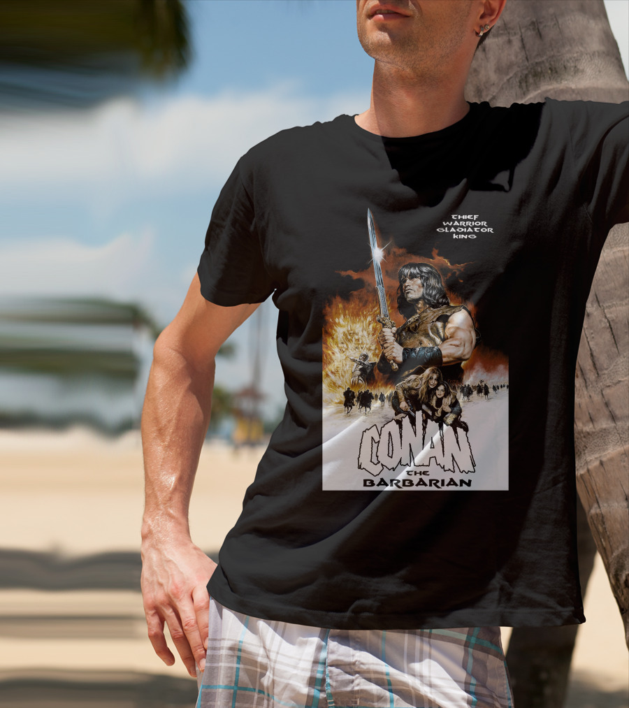Conan The Barbarian Chief Warrior Gladiator King T-Shirt