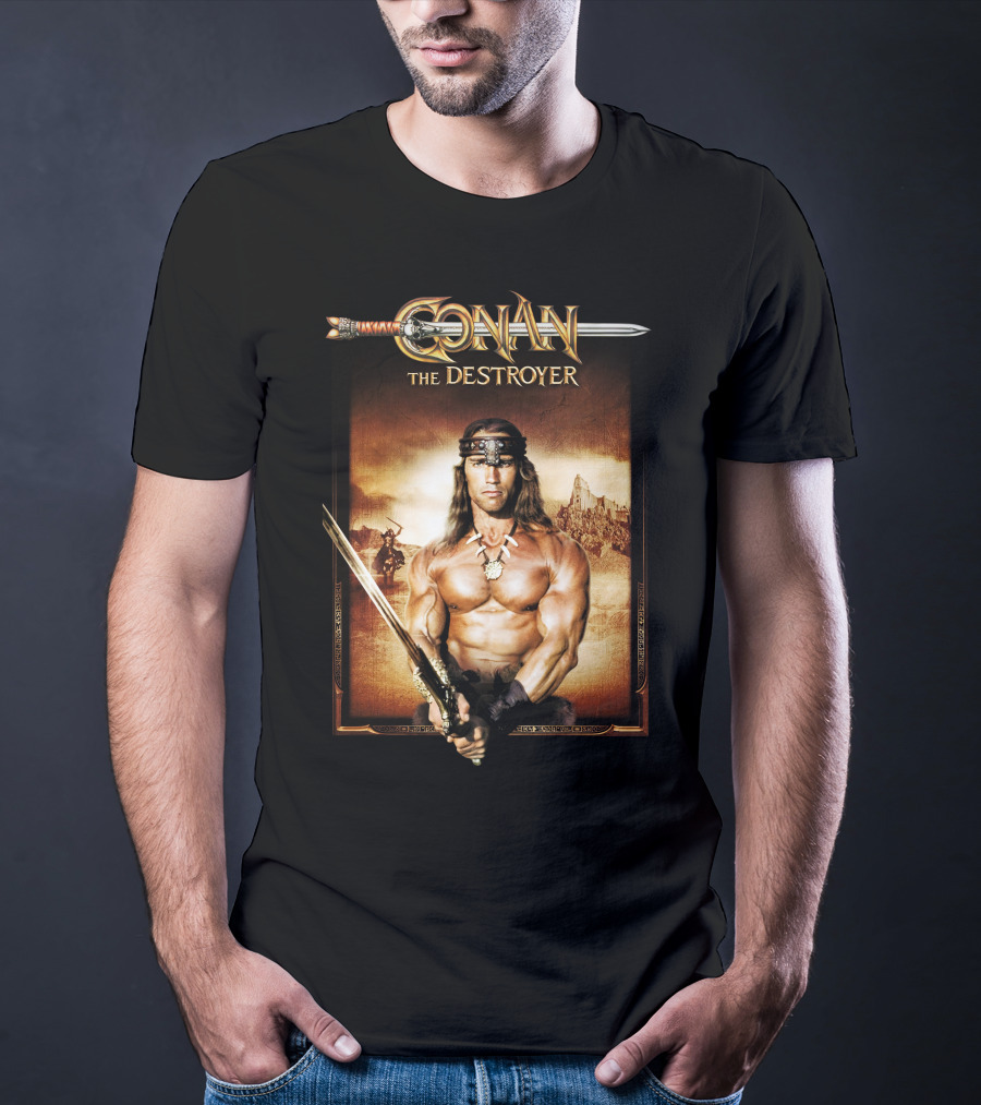 Conan The Destroyer Warrior Sword Barbarian Fantasy Adventure T-Shirt