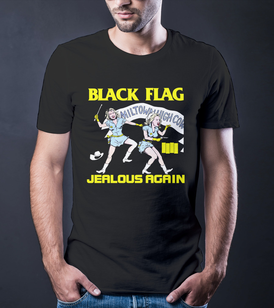 Black Flag Jealous Again Miltown High Co T-Shirt