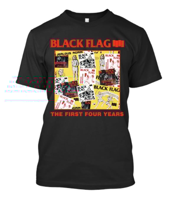 Black Flag The First Four Years Album Covers Collage T-Shirt