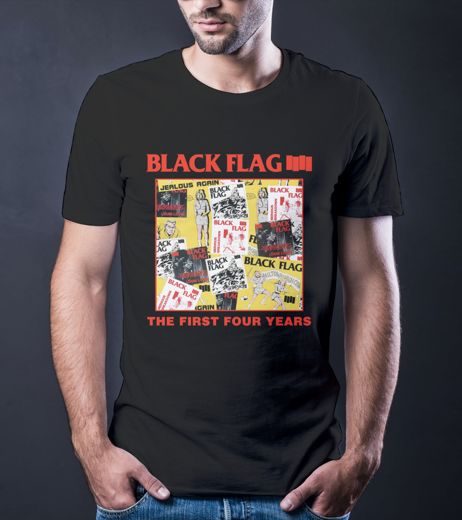 Black Flag The First Four Years Album Covers Collage T-Shirt
