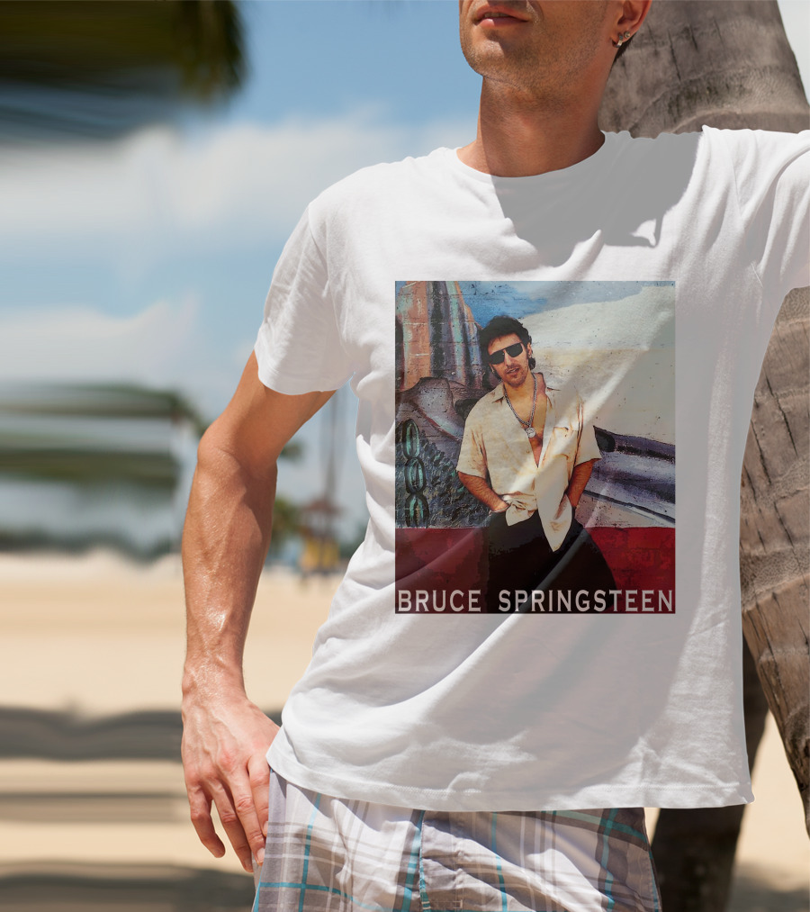 Bruce Springsteen Retro Sunglasses Style Music Legend T-Shirt