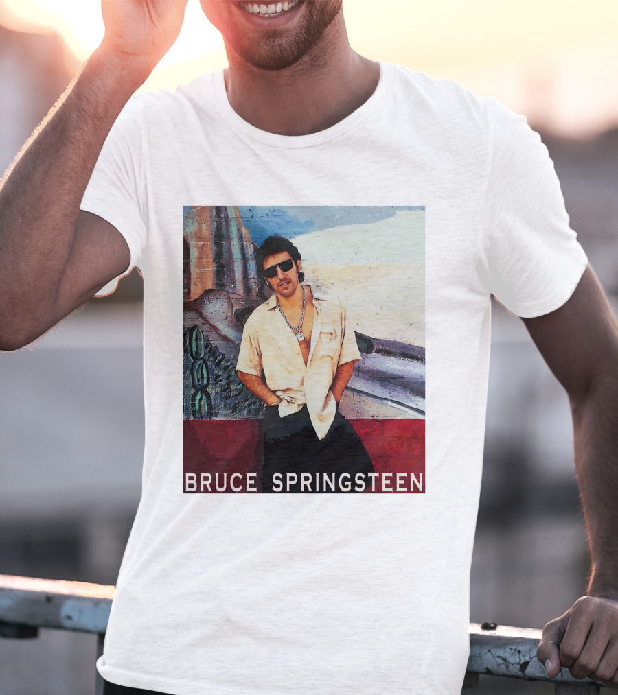 Bruce Springsteen Retro Sunglasses Style Music Legend T-Shirt
