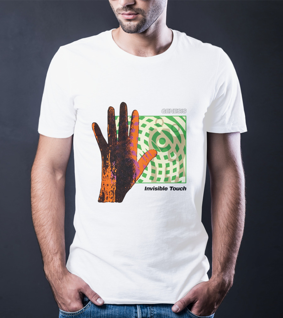 Genesis Invisible Touch Album Cover Hand Artwork T-Shirt