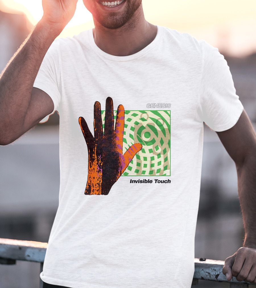 Genesis Invisible Touch Album Cover Hand Artwork T-Shirt