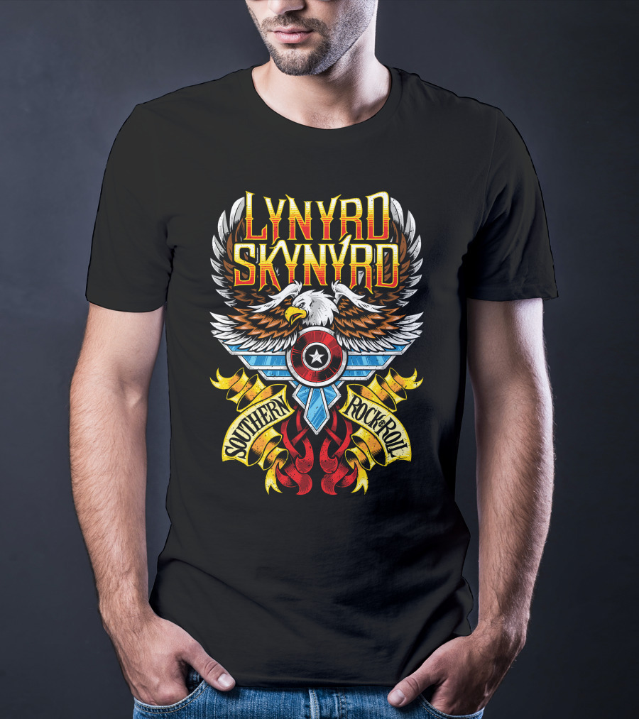 Lynyrd Skynyrd Southern Rock & Roll Eagle Wings T-Shirt