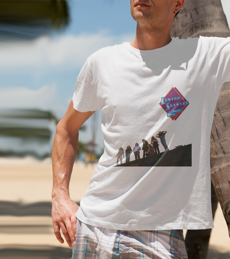 Lynyrd Skynyrd Nuthin' Fancy Band Members On Rooftop T-Shirt