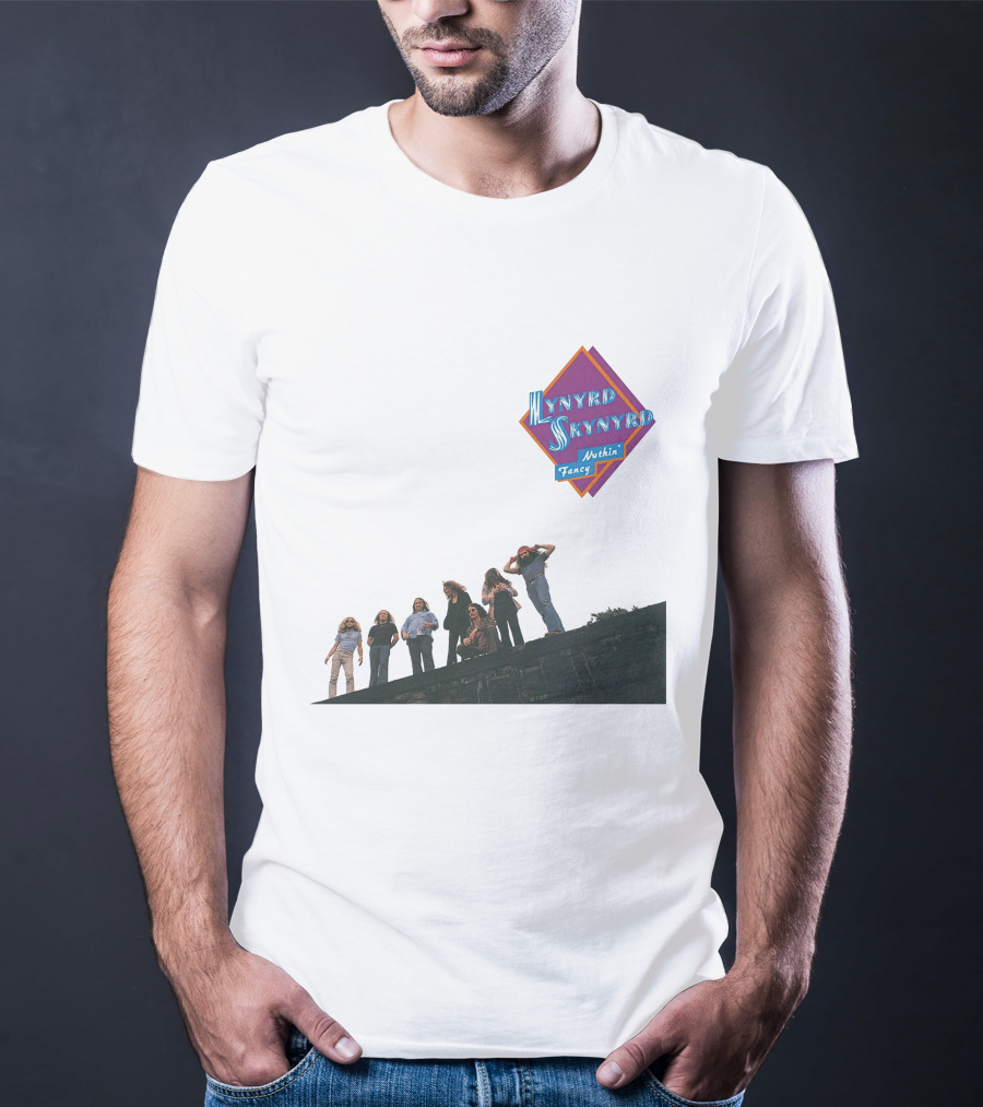 Lynyrd Skynyrd Nuthin' Fancy Band Members On Rooftop T-Shirt