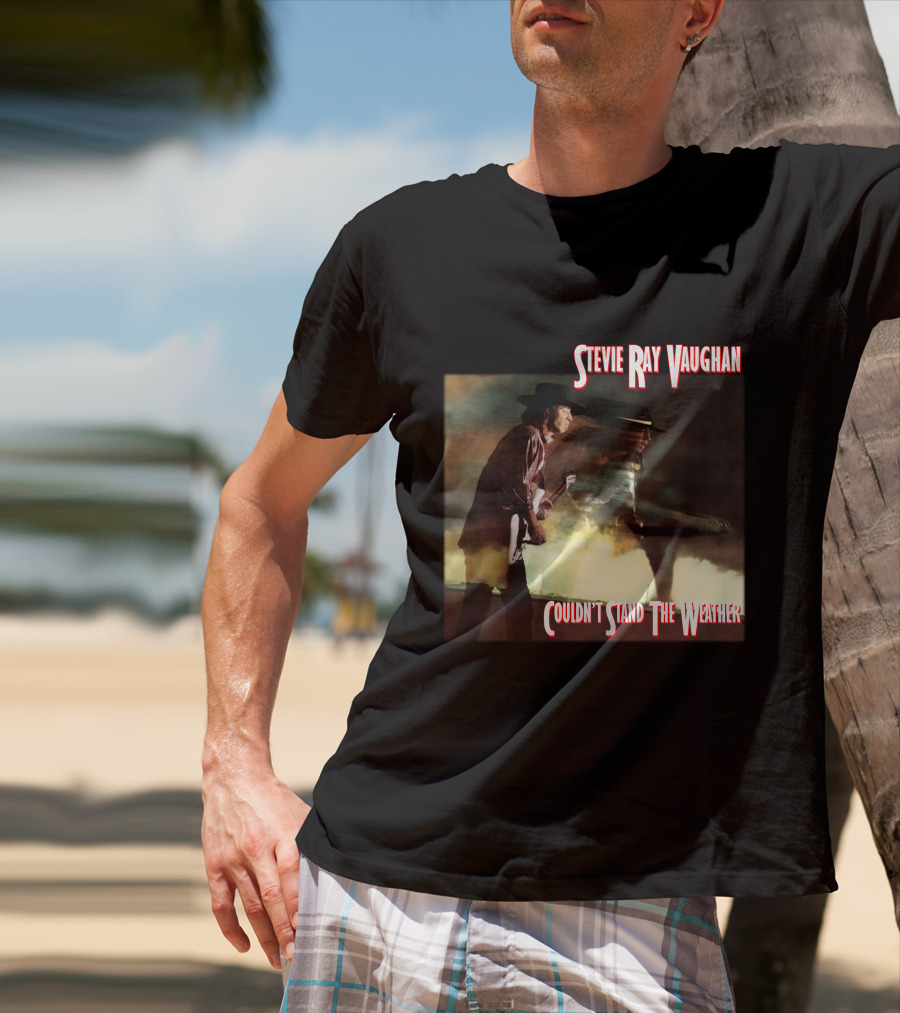 Stevie Ray Vaughan Couldn't Stand The Weather Album Art T-Shirt