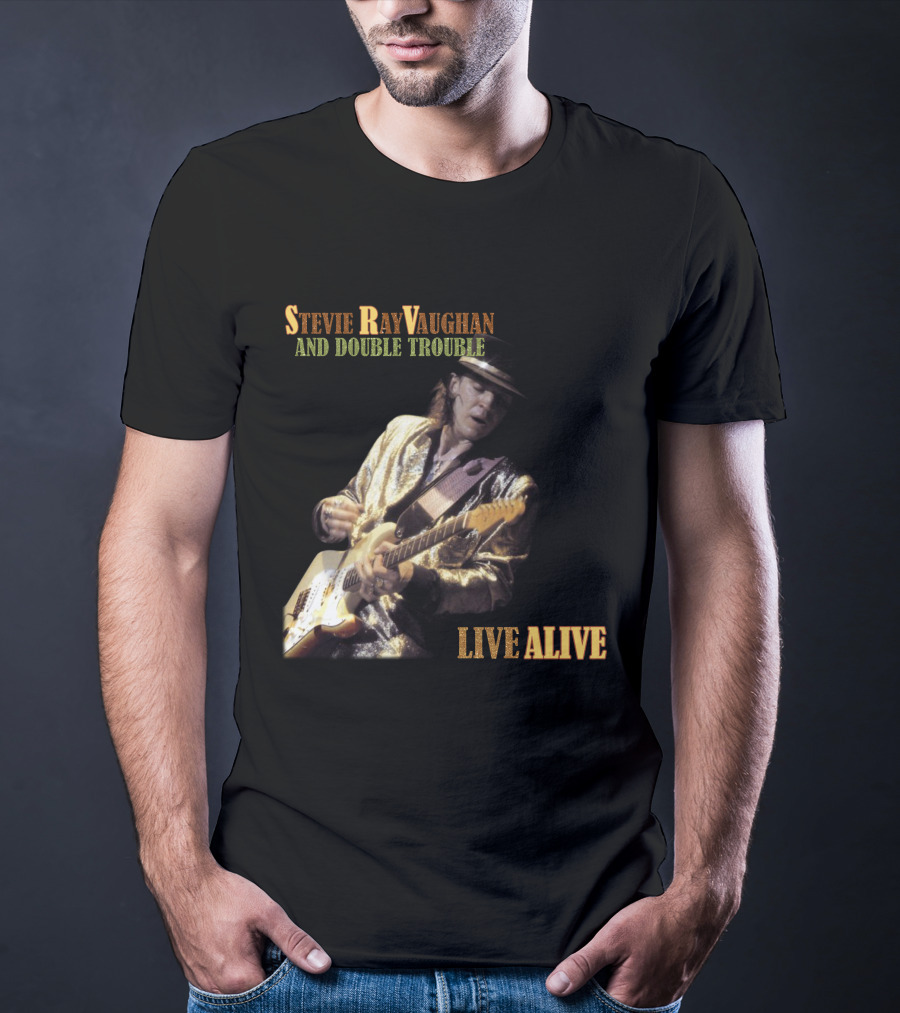 Stevie Ray Vaughan And Double Trouble Live Alive T-Shirt