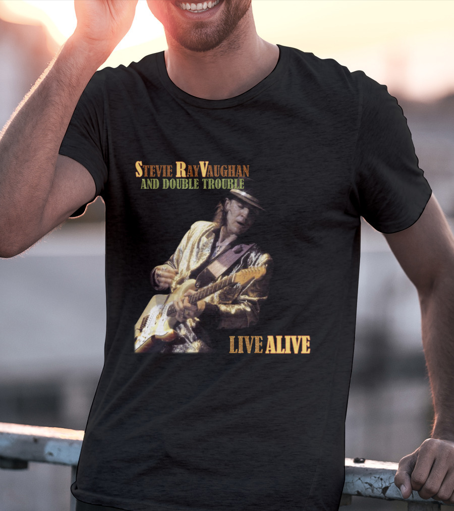 Stevie Ray Vaughan And Double Trouble Live Alive T-Shirt