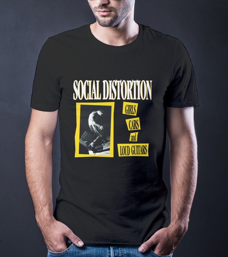 Social Distortion Girls Cars And Loud Guitars T-Shirt
