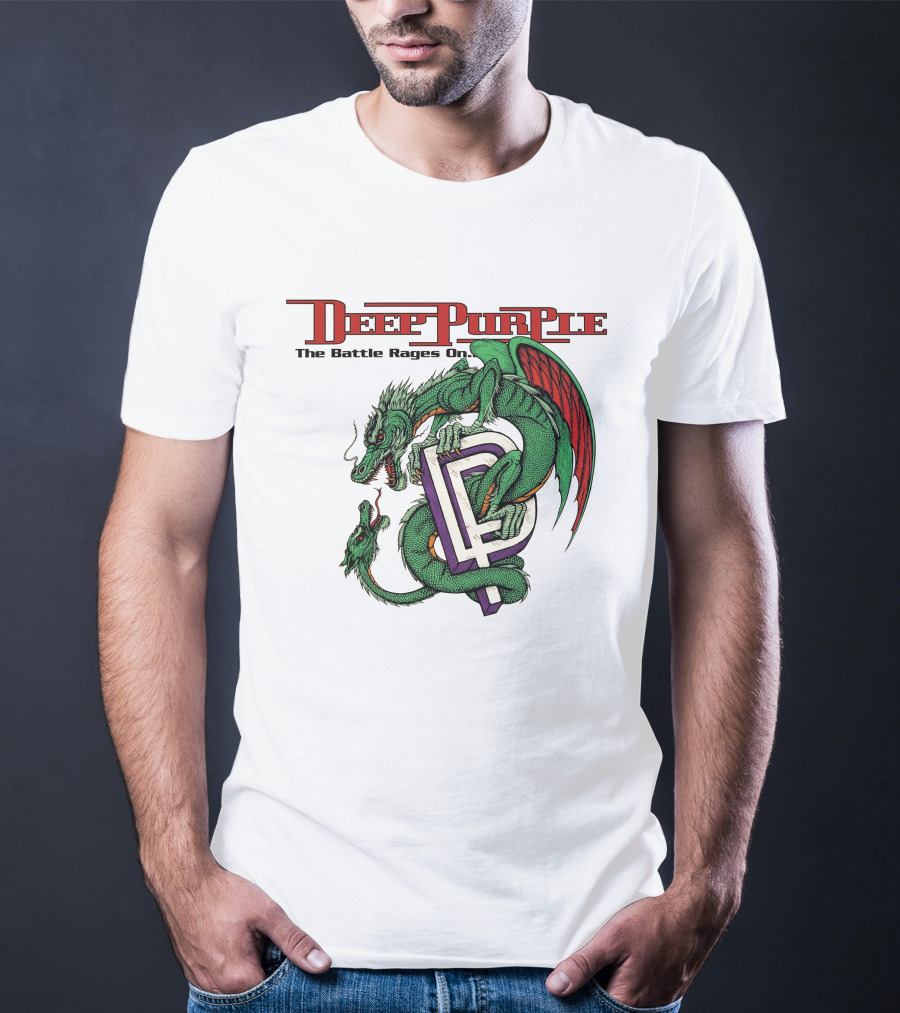 Deep Purple The Battle Rages On Dragon Artwork T-Shirt