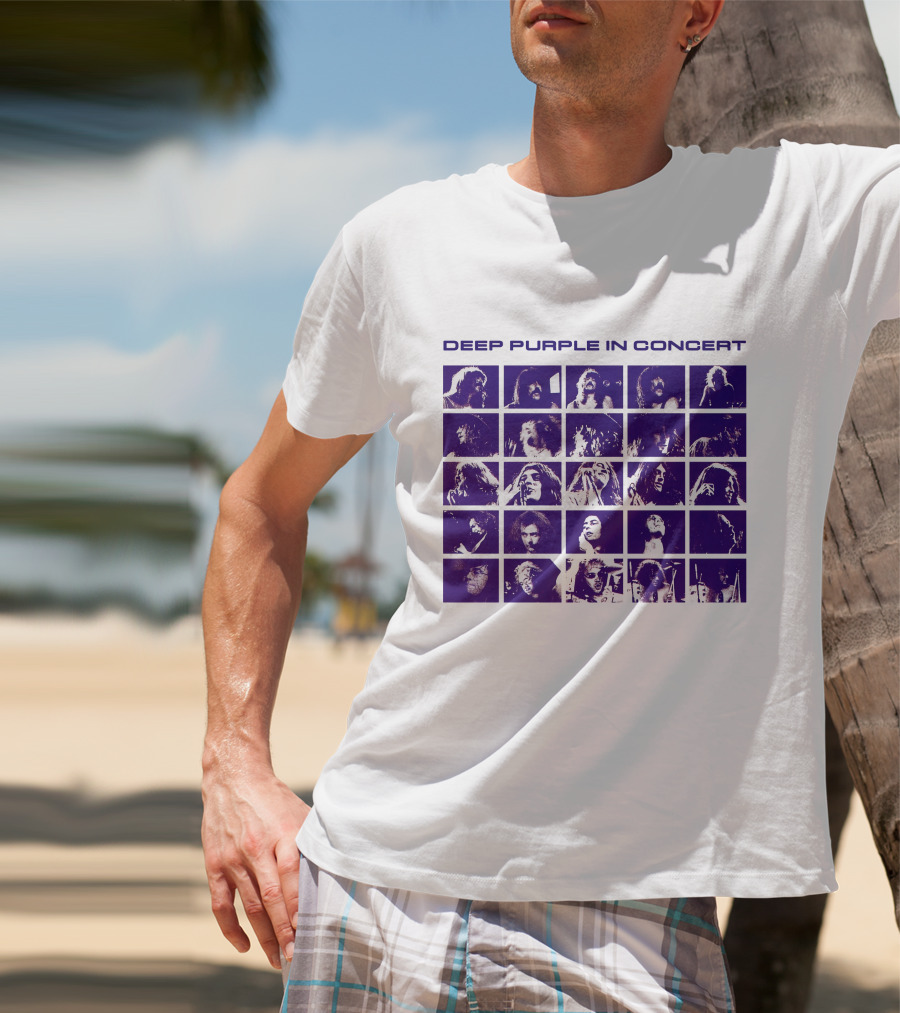 Deep Purple In Concert Grid Photos T-Shirt
